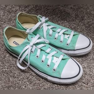 Mint Green Converse Sneakers